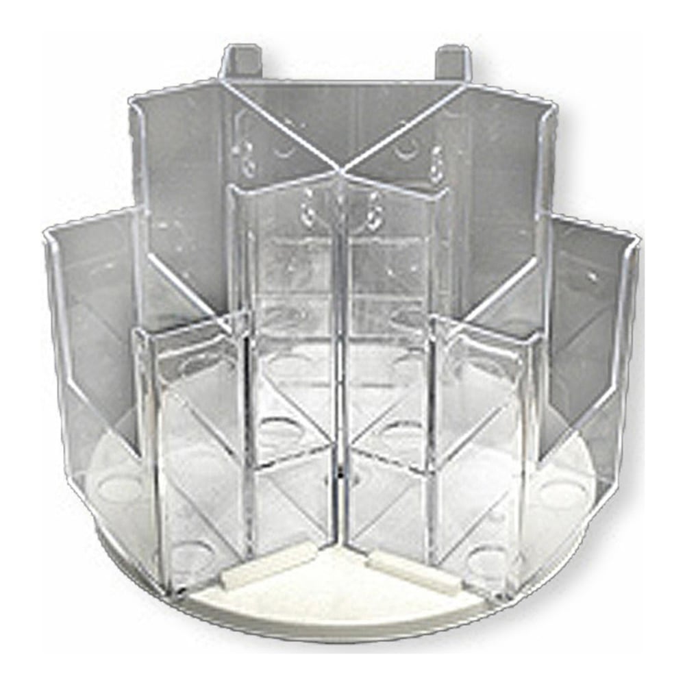 Azar Displays 2-Tier 6-Pocket Trifold Revolving Brochure Holder,