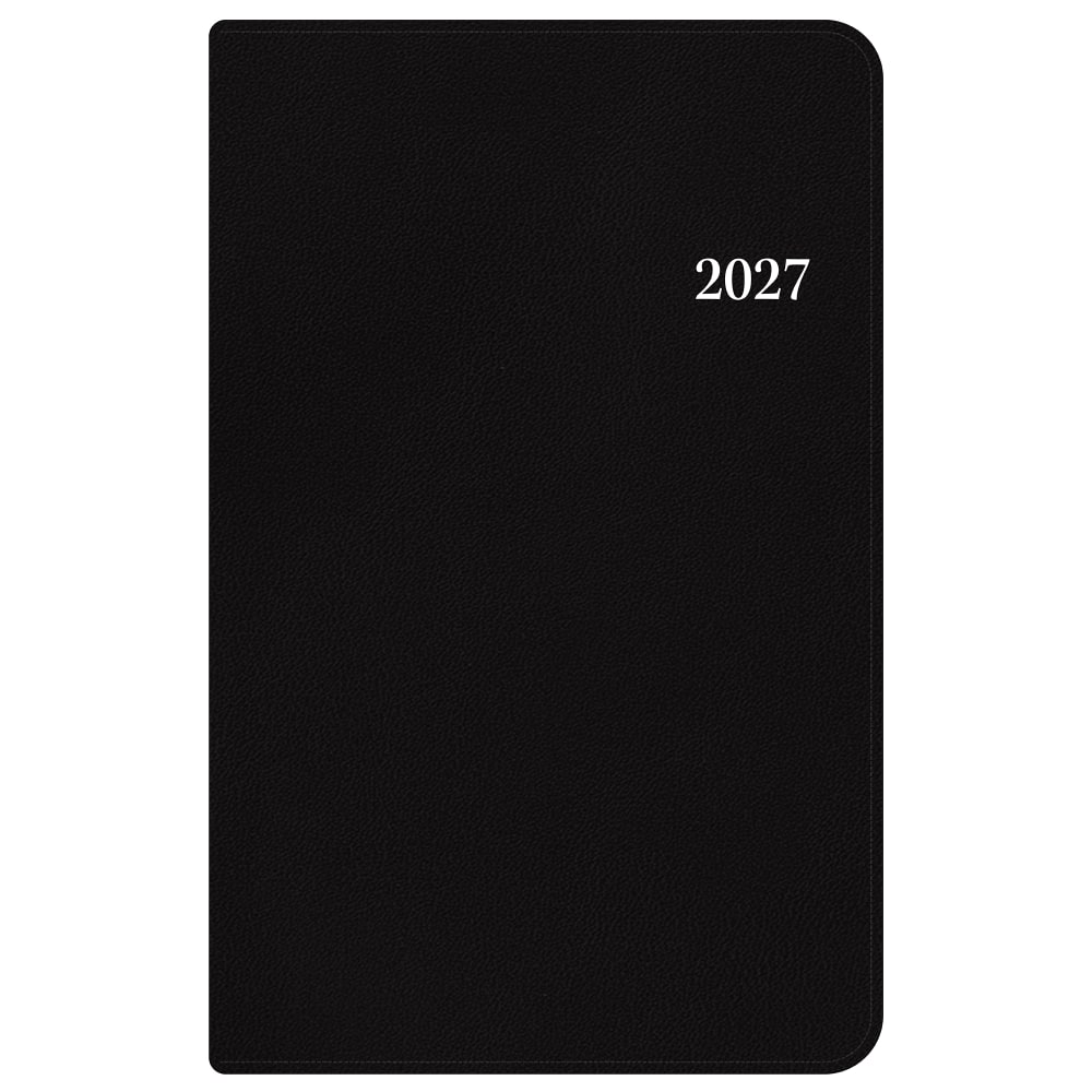 2027 Passages Solid Black Weekly/Monthly Planner 5x8 Refillable