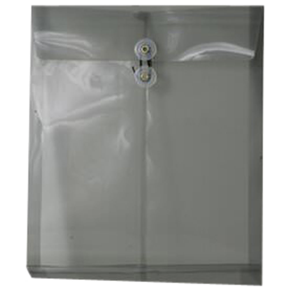 JAM Paper® Open-End Plastic Envelopes, Letter-Size, 9 3/4"