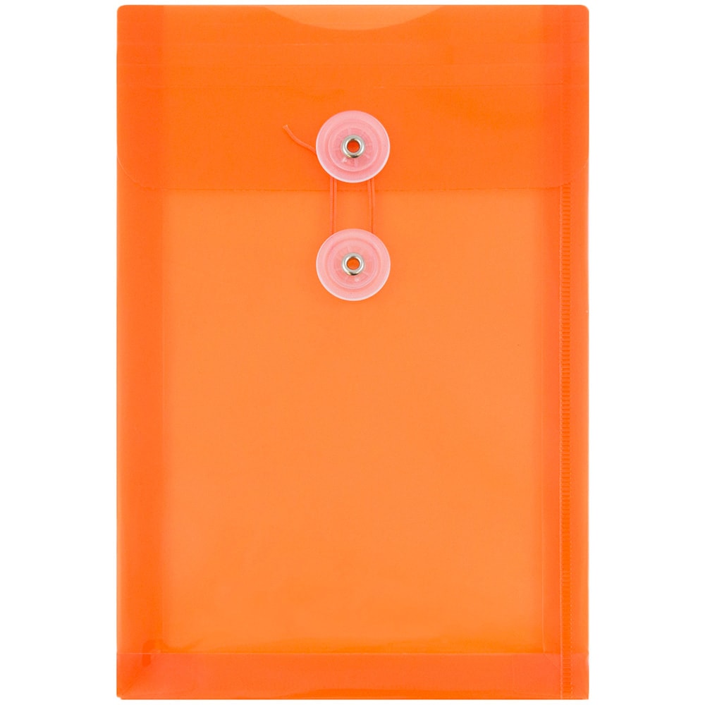 JAM Paper® Open-End Plastic Envelopes, 6 1/4" x