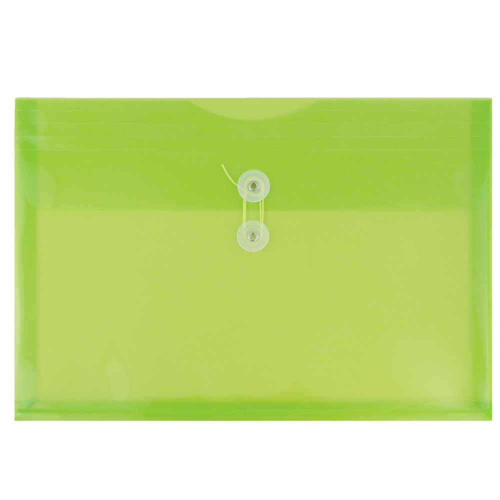 JAM Paper® Booklet Plastic Envelopes, Letter-Size, 9 3/4"