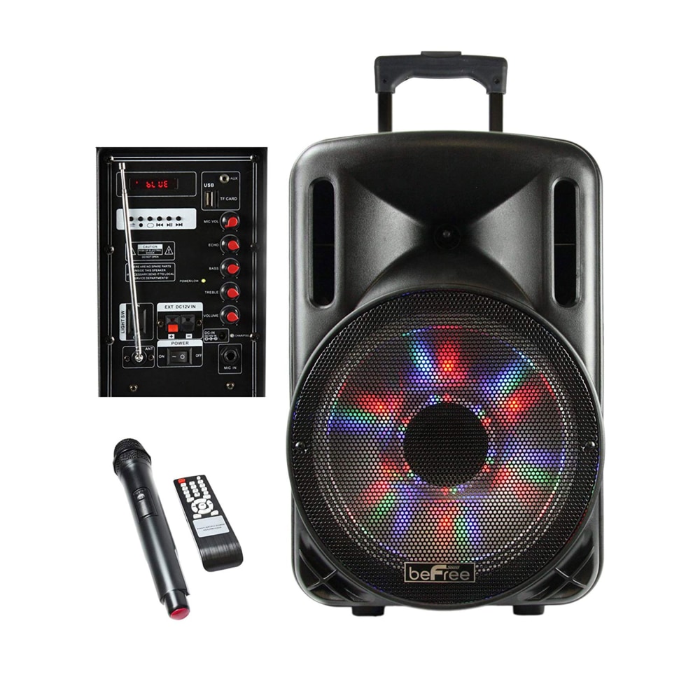 BeFree Sound 2500W Bluetooth® Portable Party PA Speaker,