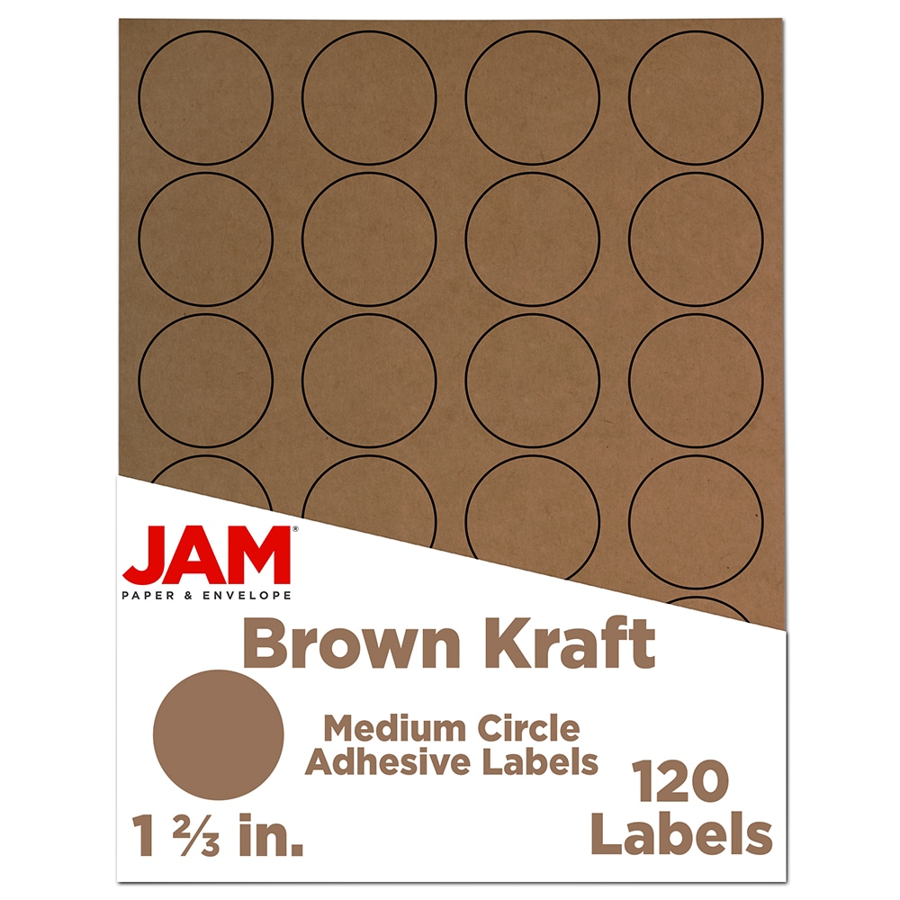 JAM Paper® Circle Label Sticker Seals, 1 2/3",