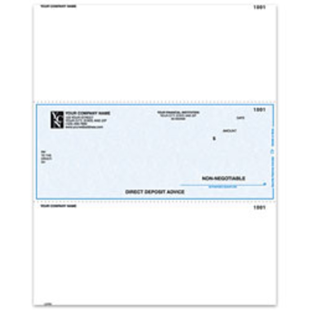 Custom Laser Direct Deposit Advice Checks For Sage