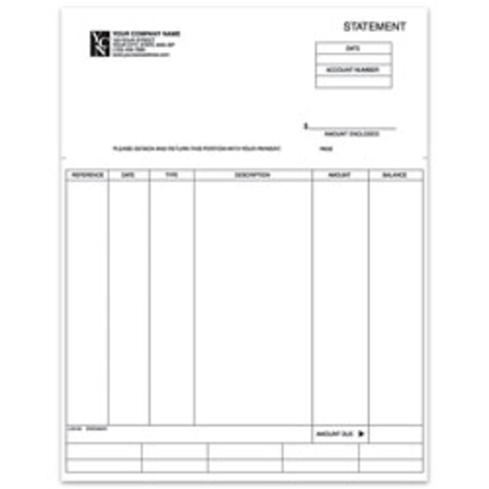 Custom Laser Forms, Statement For Dynamics®/Solomon®, 8 1/2"