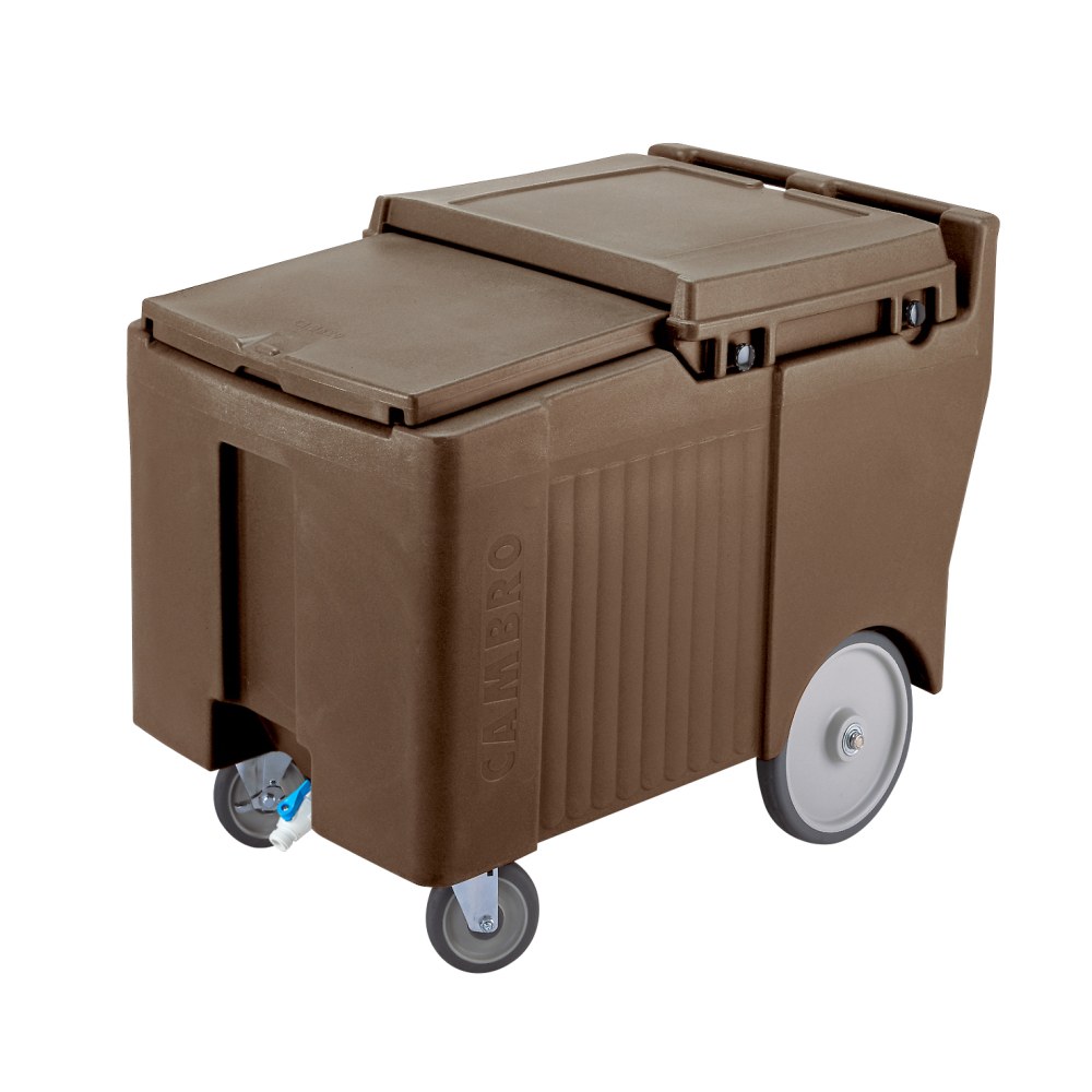 Cambro SlidingLid Ice Caddy, Rear 10" Easy Wheels,