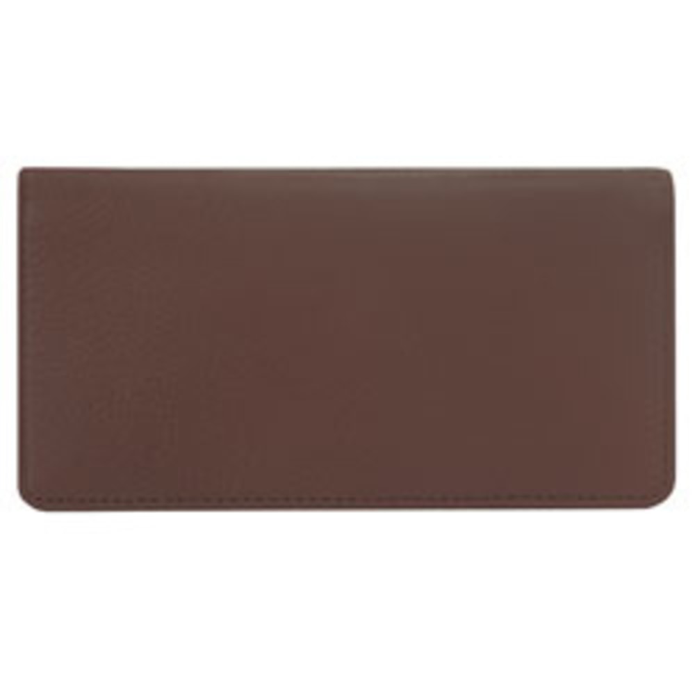 Custom Wallet Check Cover, Classic Leather, Cognac
