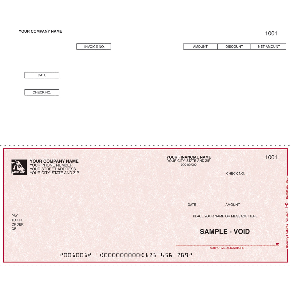 Continuous Accounts Payable Checks For DACEASY®, 9 1/2"