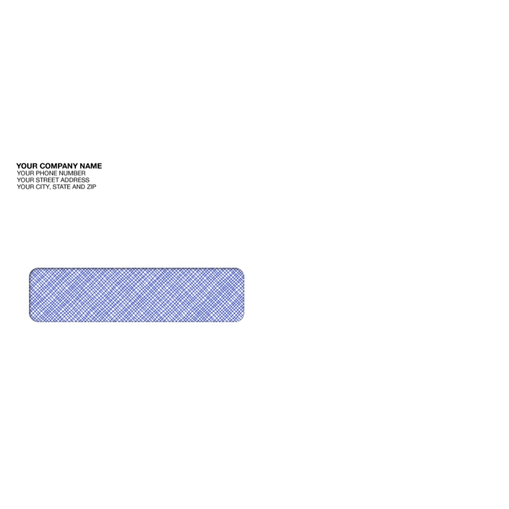 Custom CE23 Tinted Single Window Imprinted Envelopes, 3