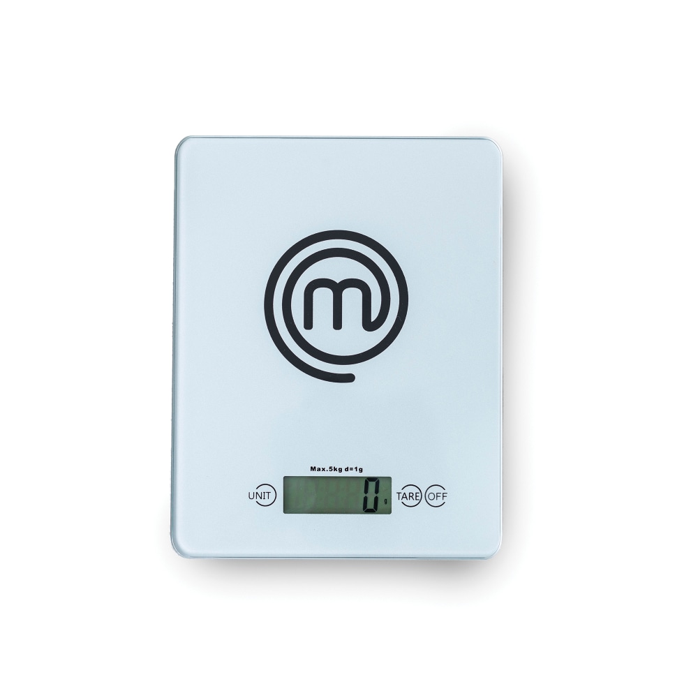 MasterChef 11 Lb Tempered Glass Digital Kitchen Scale,