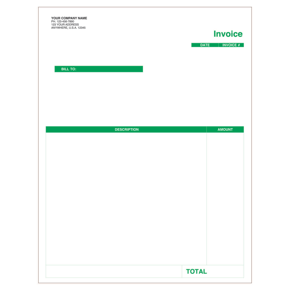 Custom LF-CI79 Laser Forms, Invoice For QuickBooks®, 8