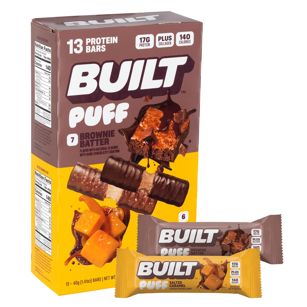 Built Puff Protein Bar Variety Twin Pack, Brownie