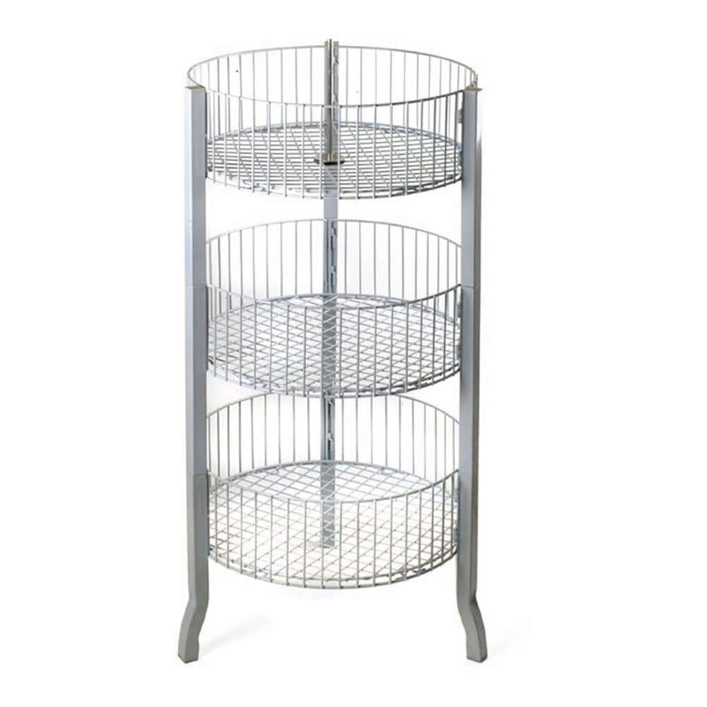 Azar Displays 3-Tier Wire Storage Bin, Extra Large