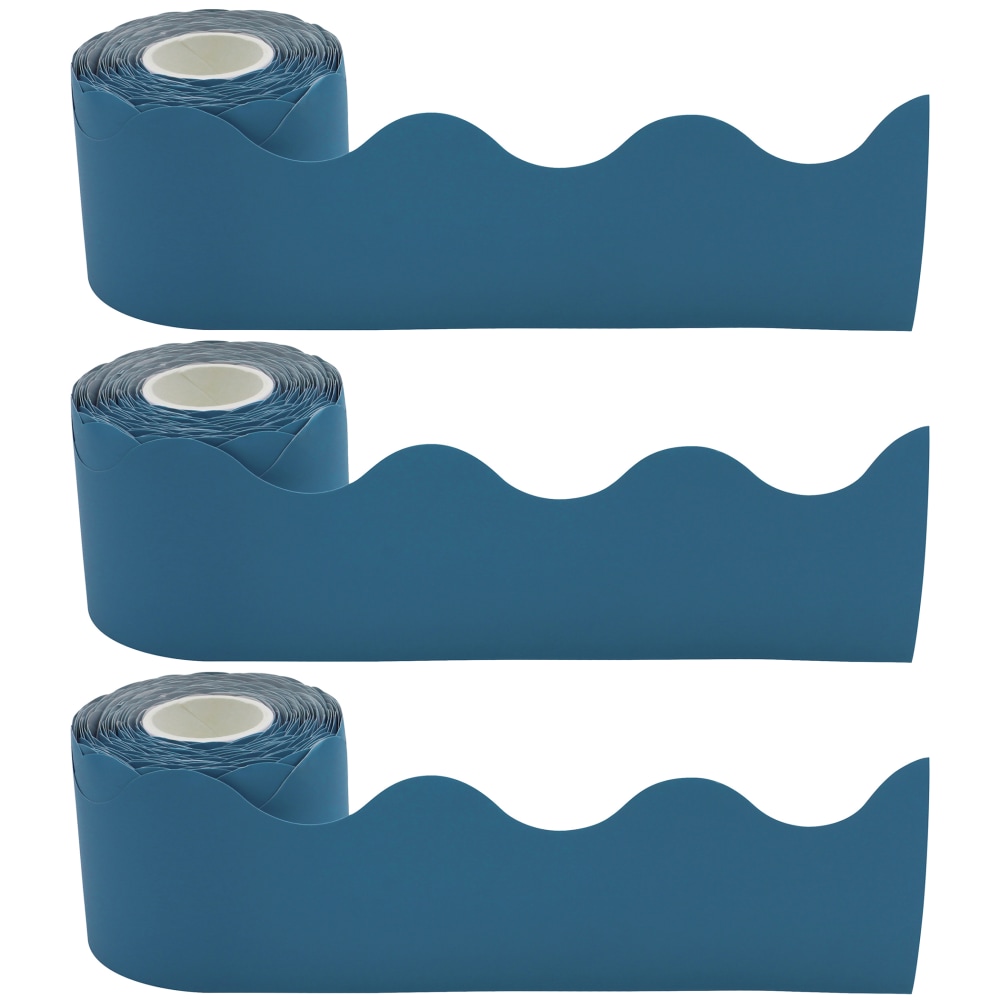 Teacher Created Resources Scalloped Border Trim, Slate Blue,
