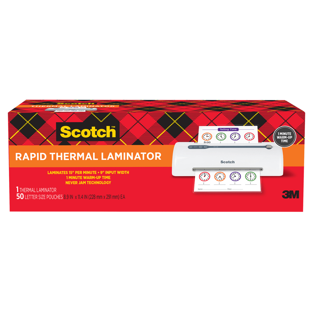 Scotch™ Rapid Thernal Laminator, 1 Thermal Laminator, 50