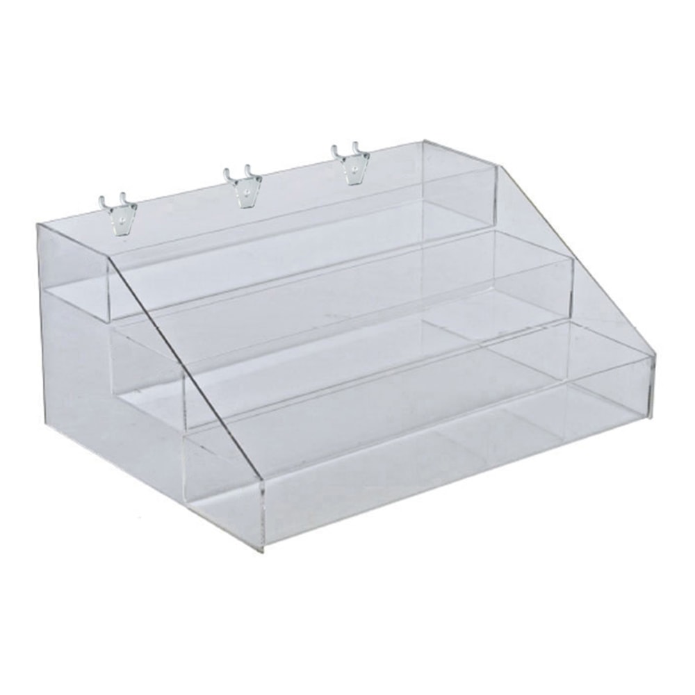 Azar Displays 3-Tier Step Display Organizer, 7”H x