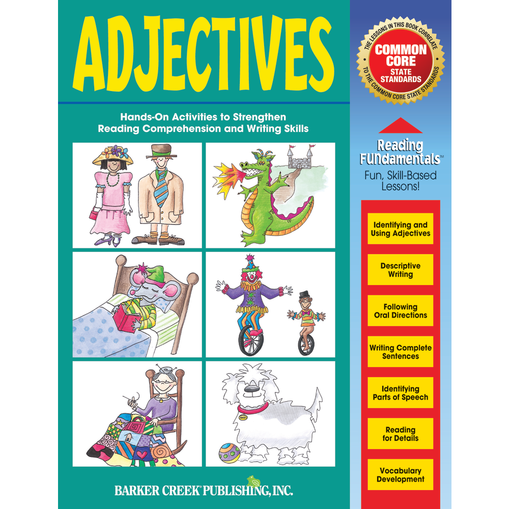 Barker Creek Grammar Activity Book, Adjectives, Grades 1