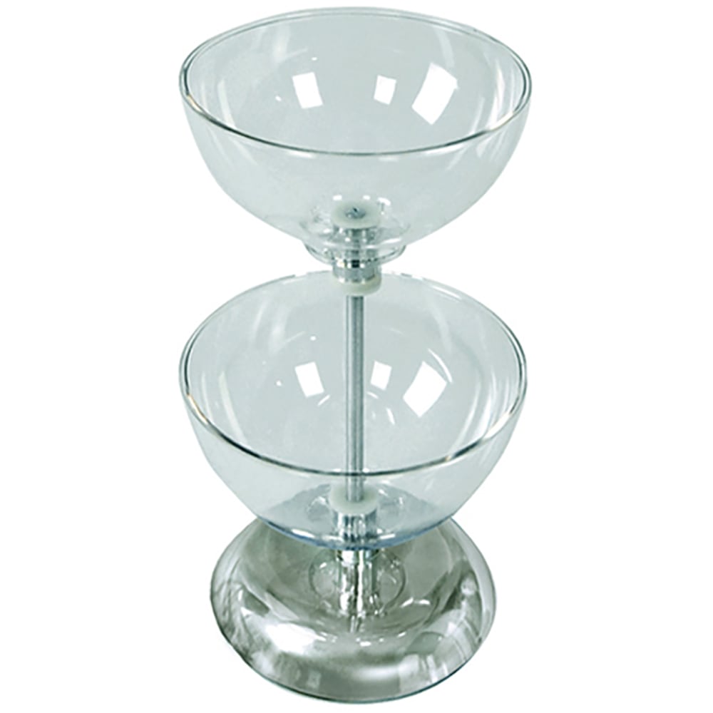 Azar Displays 2-Tier Bowl Display, 16-1/2"H x 10"W