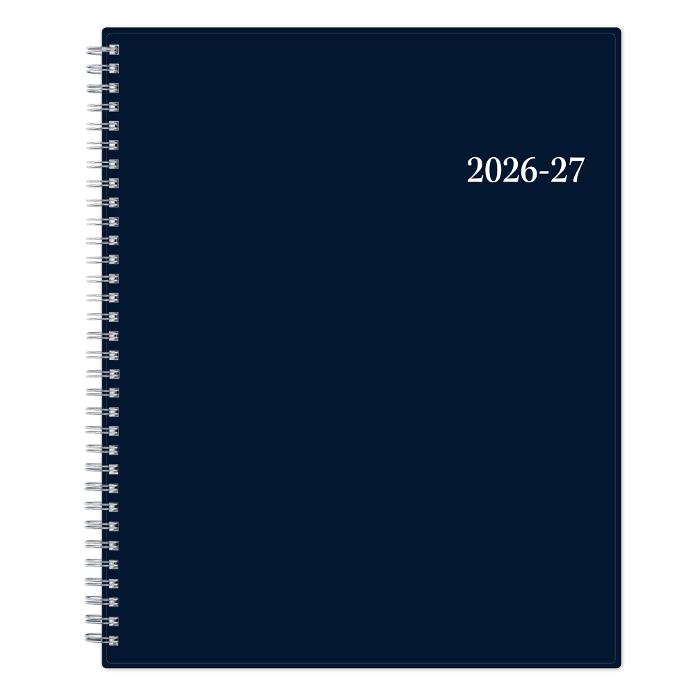 Planning Calendar BS Enterprise Solid Navy 8.5x11 AY25–26