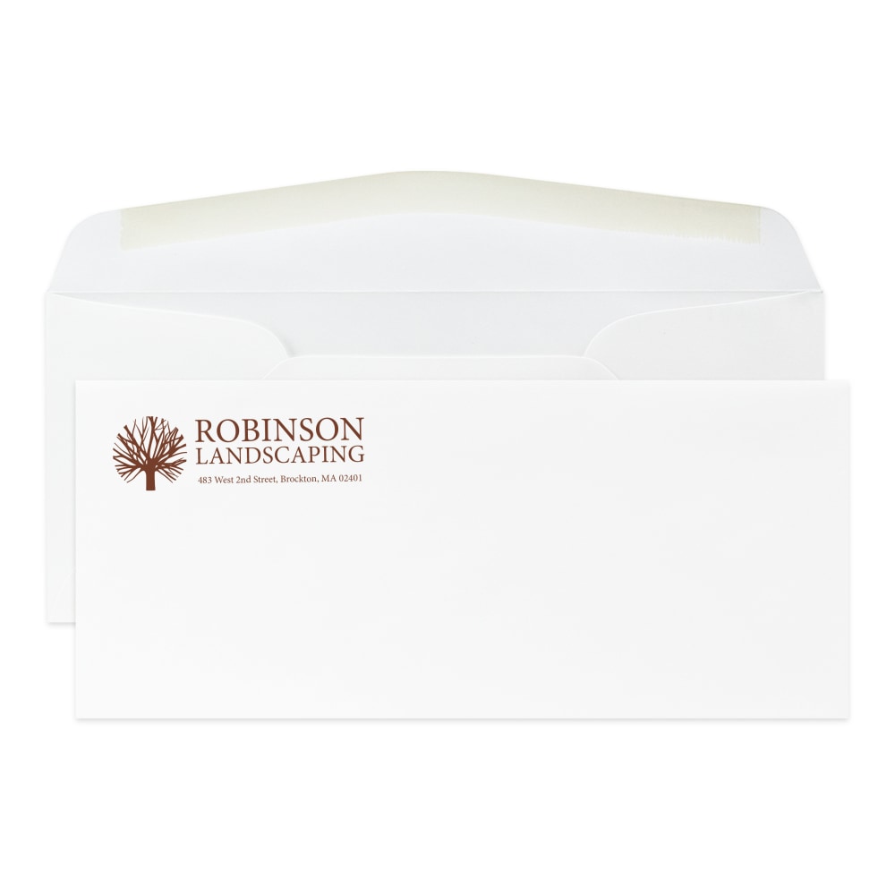 Gummed Seal, Stationery Envelopes, 4-1/8" x 9-1/2",