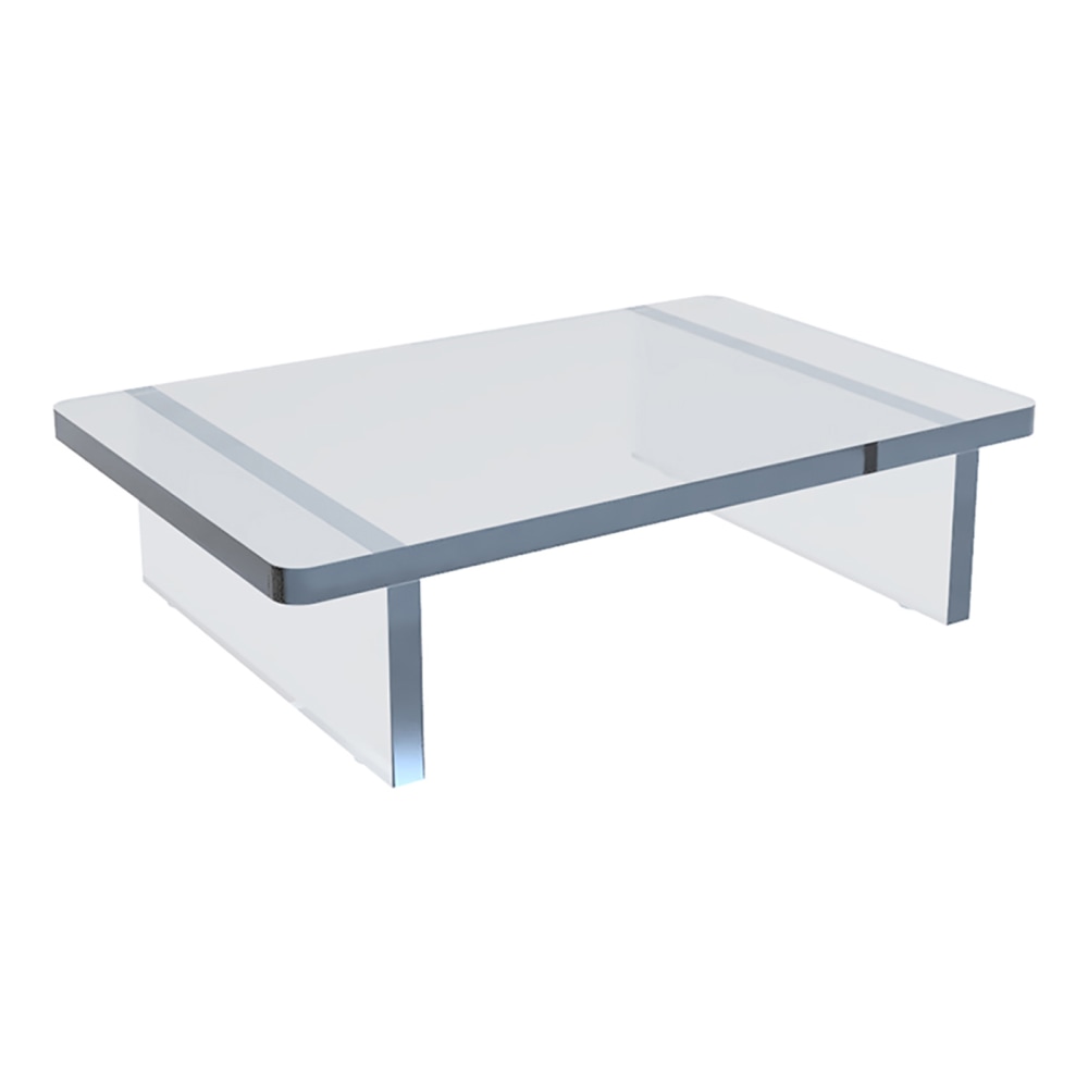 Azar Displays Deluxe Acrylic Monitor Riser Display, 3”H