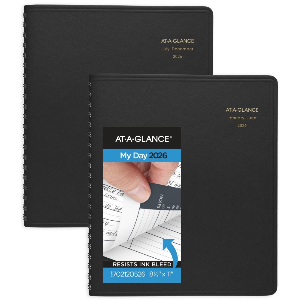 AT-A-GLANCE® 2026 Eight Person Daily Appointment Book, Two-Volume
