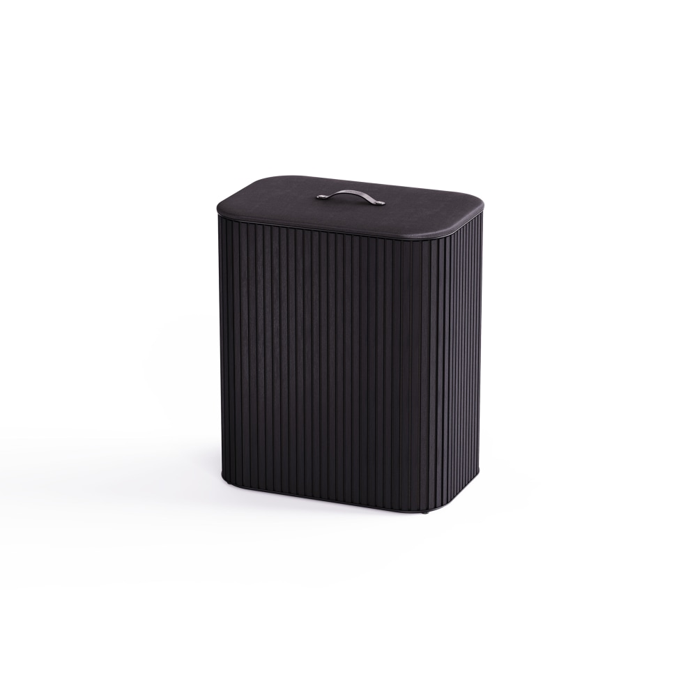 Joseph Joseph Bamboo Triple Laundry Basket, Black, Total