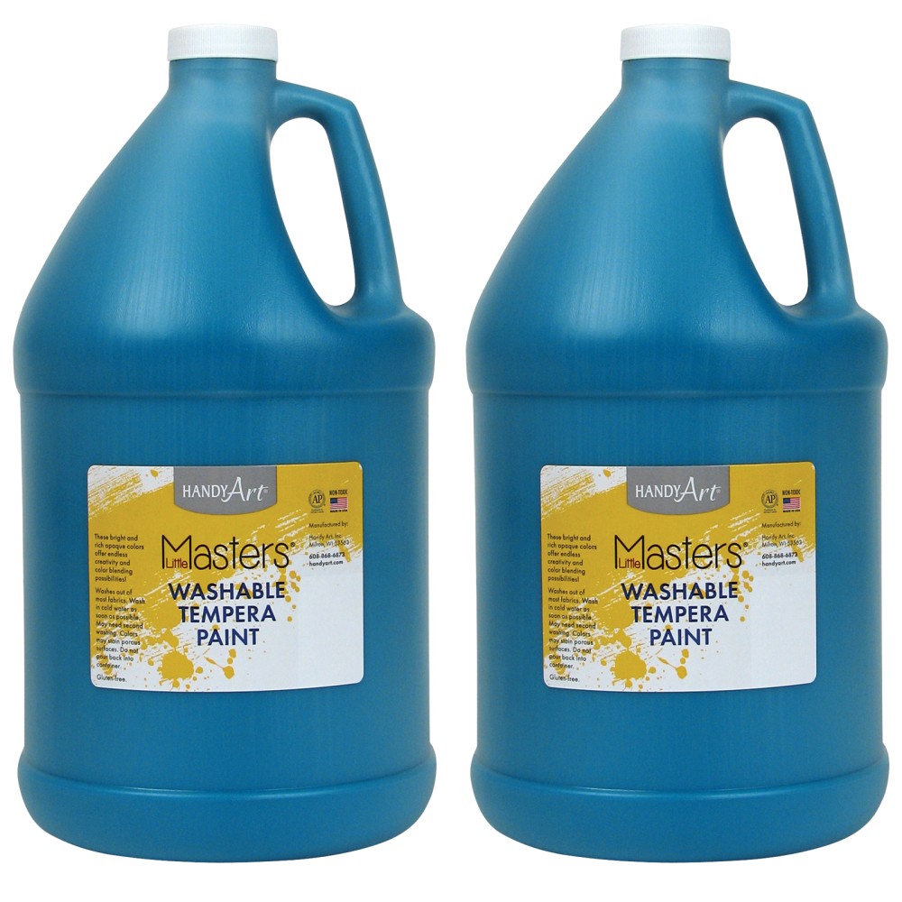 Little Masters® Washable Tempera Paint, 128 Oz, Turquoise,