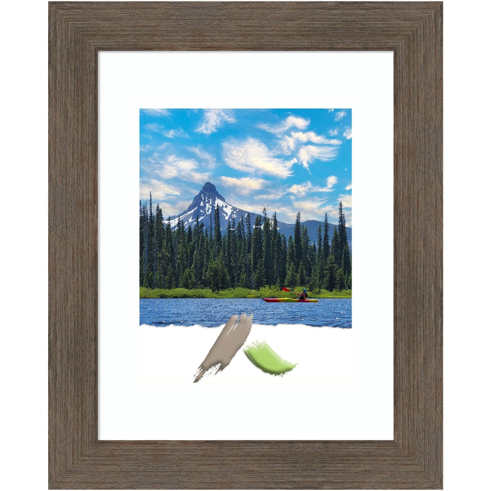 Amanti Art Rectangular Narrow Wood Picture Frame, 14”