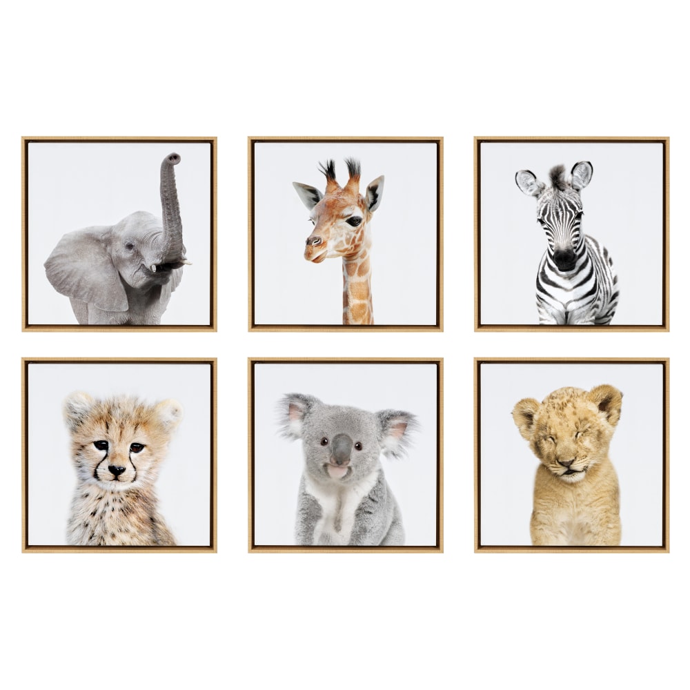 Uniek Kate And Laurel Sylvie Framed Canvas Wall