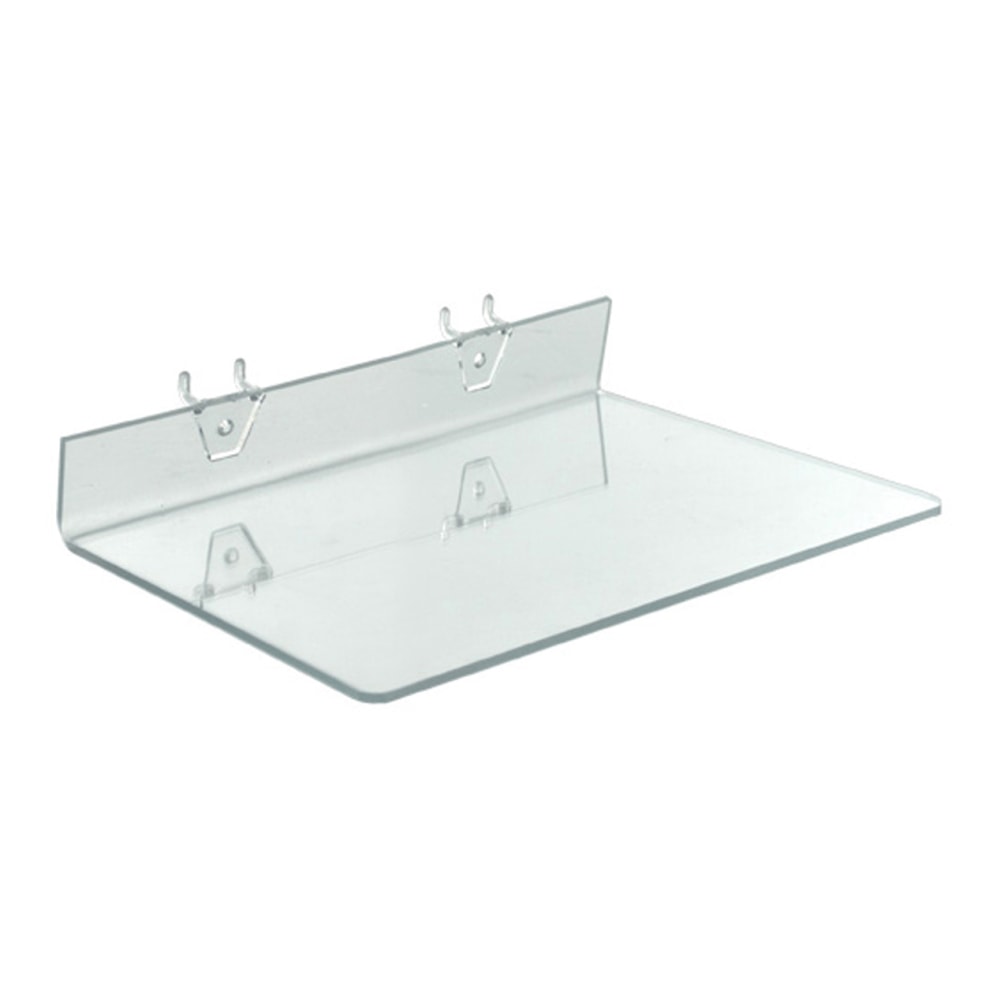 Azar Displays Acrylic Shelves For Pegboards/Slatwalls,