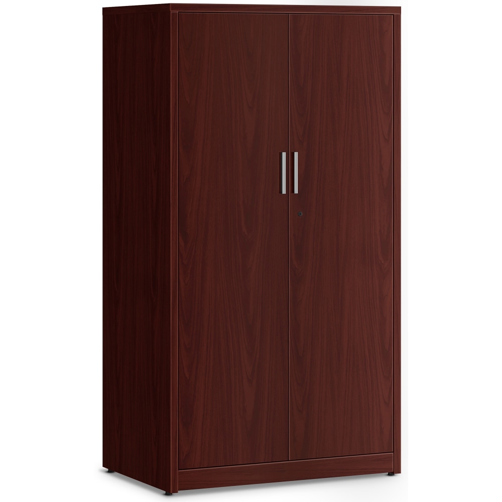 HON 10500 Series Mahogany Laminate Office Desking, 66.6"H