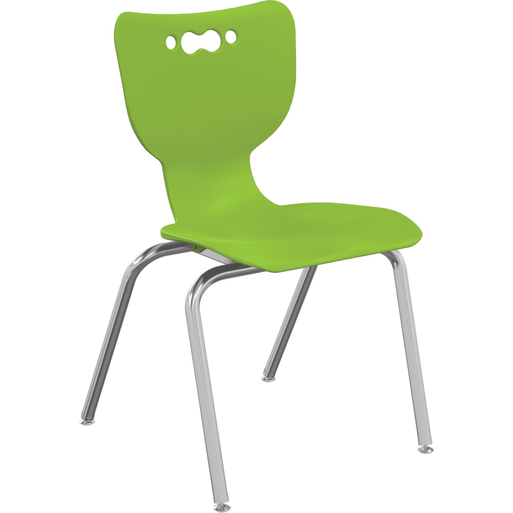 MooreCo Hierarchy Armless Chair, 18" Seat Height, Green