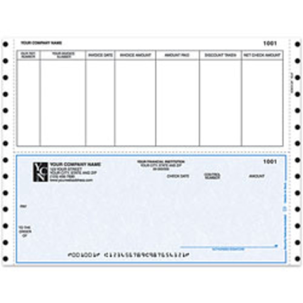 Continuous Accounts Payable Checks For Dynamics®, 9 1/2"