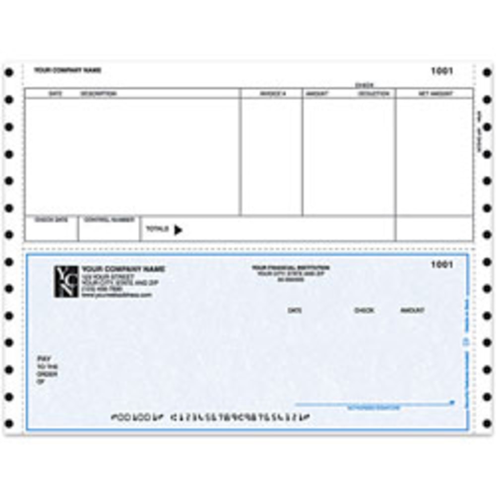 Continuous Accounts Payable Checks For RealWorld®, 9 1/2"