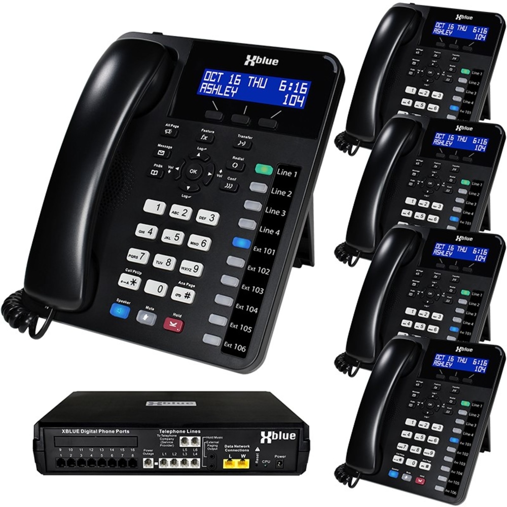 XBLUE X16 Plus Phone System Bundle With 5