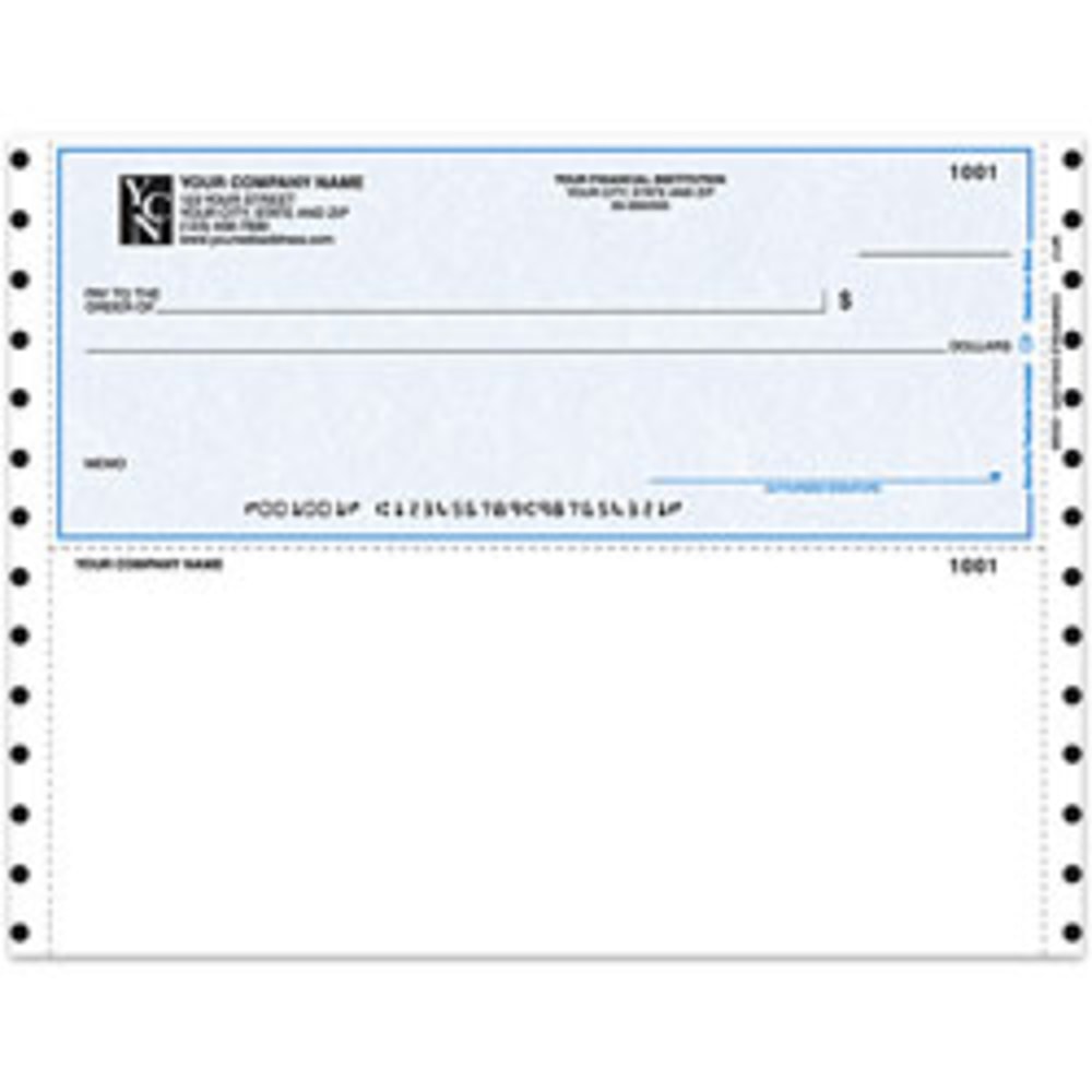 Custom Continuous Multipurpose Voucher Checks For Quicken® /
