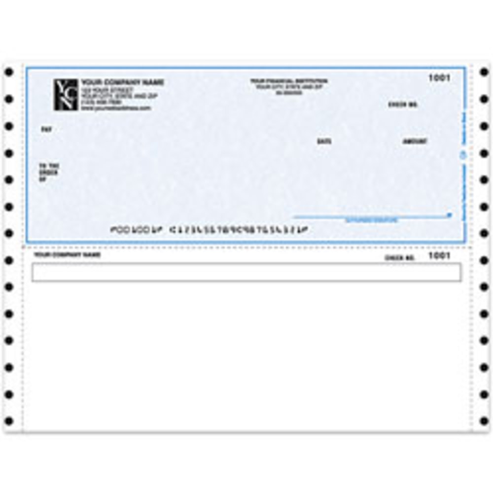 Custom Continuous Multipurpose Voucher Checks For ACCPAC®, 9