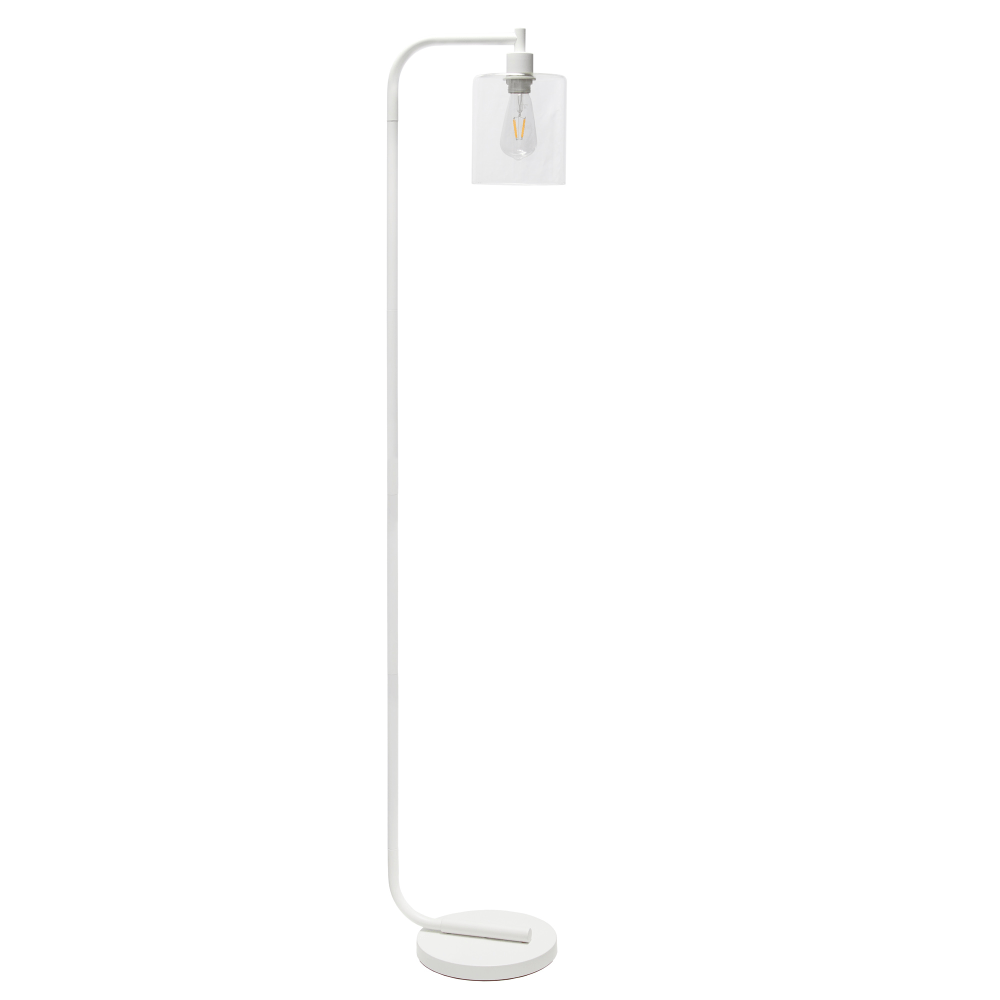Simple Designs Antique-Style Industrial Iron Lantern Floor Lamp,