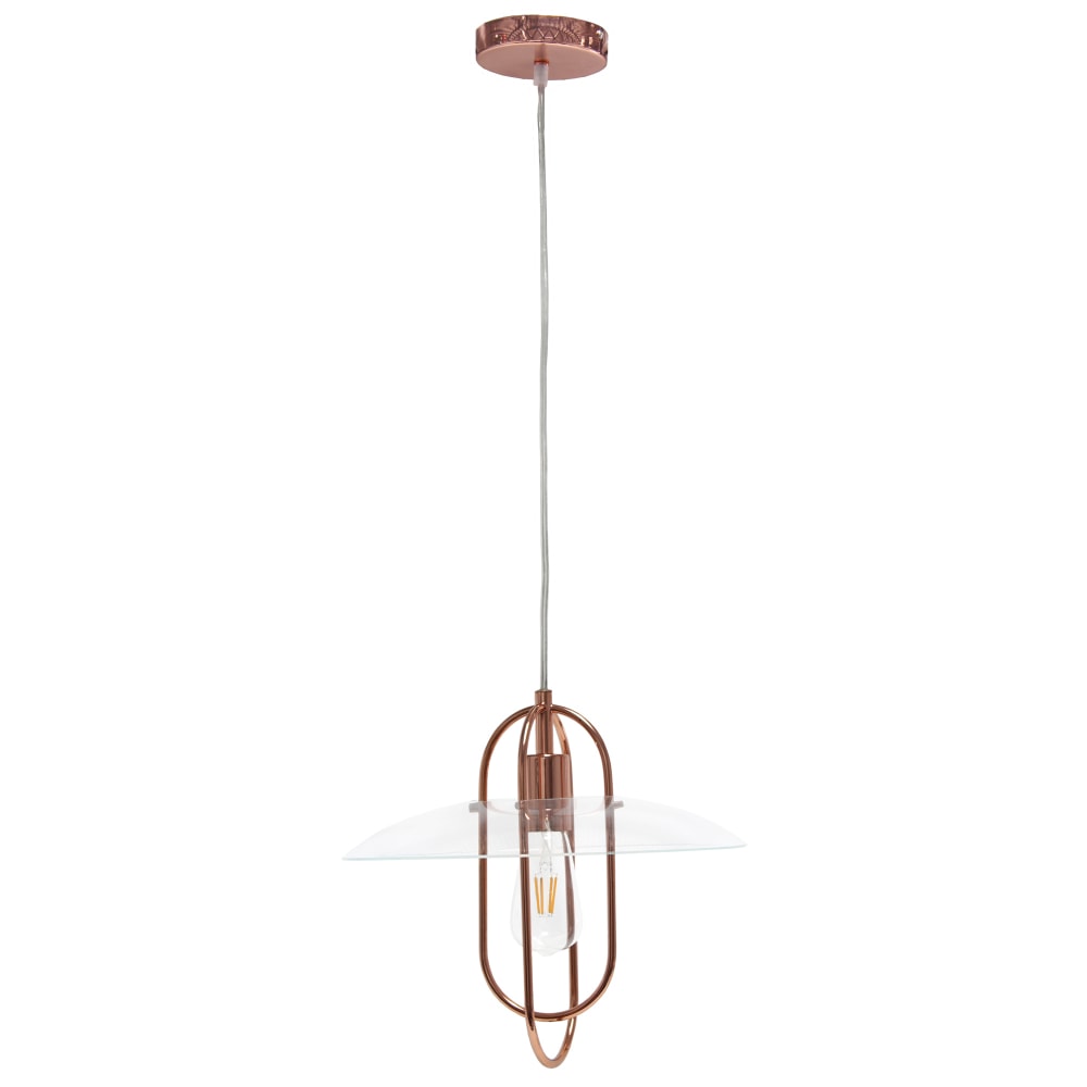 Lalia Home 1-Light Elongated Metal Hanging Pendant Lamp,