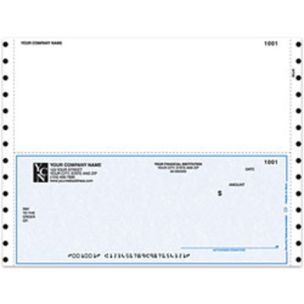 Custom Continuous Multipurpose Voucher Checks for Sage 50