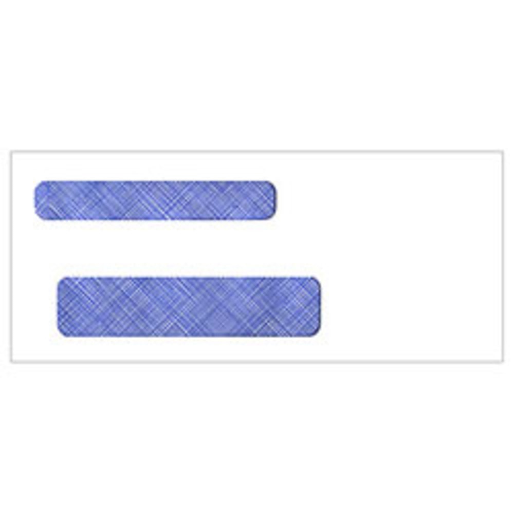 Custom CE15149J Tinted Double Window Envelopes, Regular Gummed,