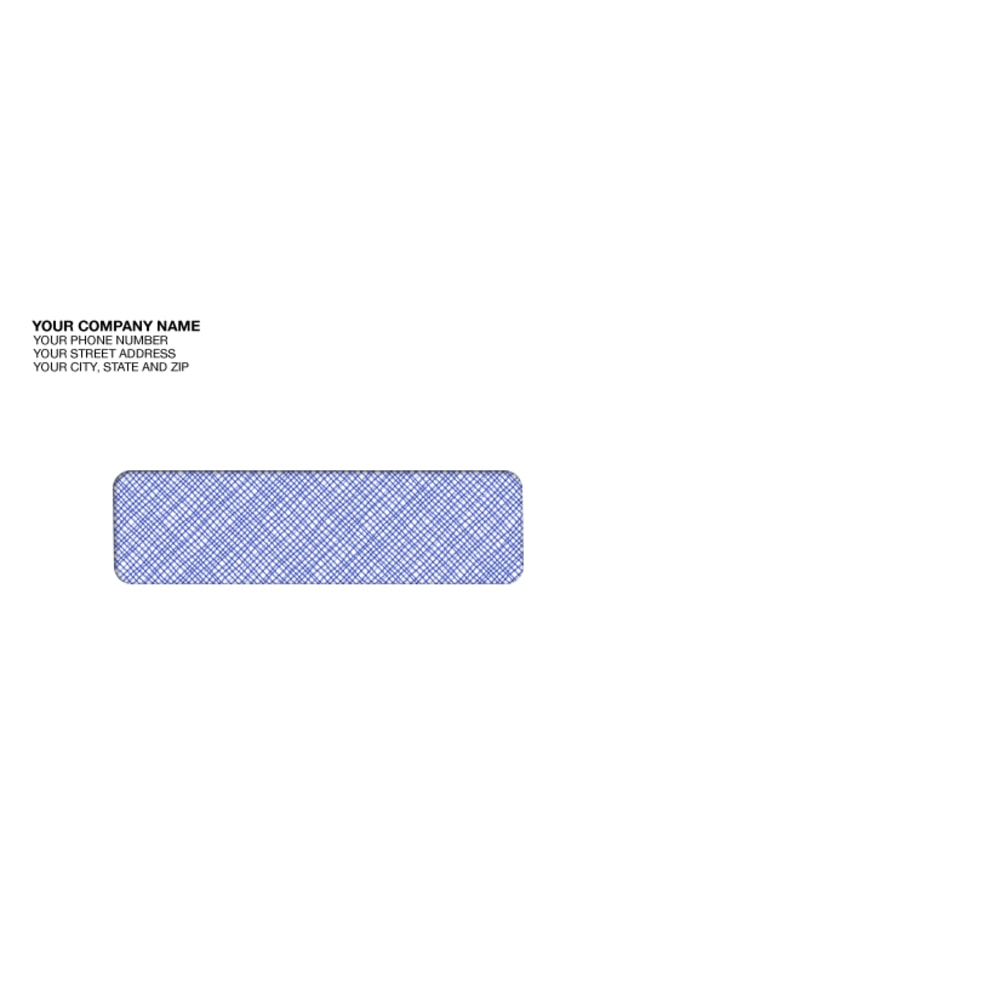 Custom CE22J Tinted Single Window Imprinted Envelopes, 3
