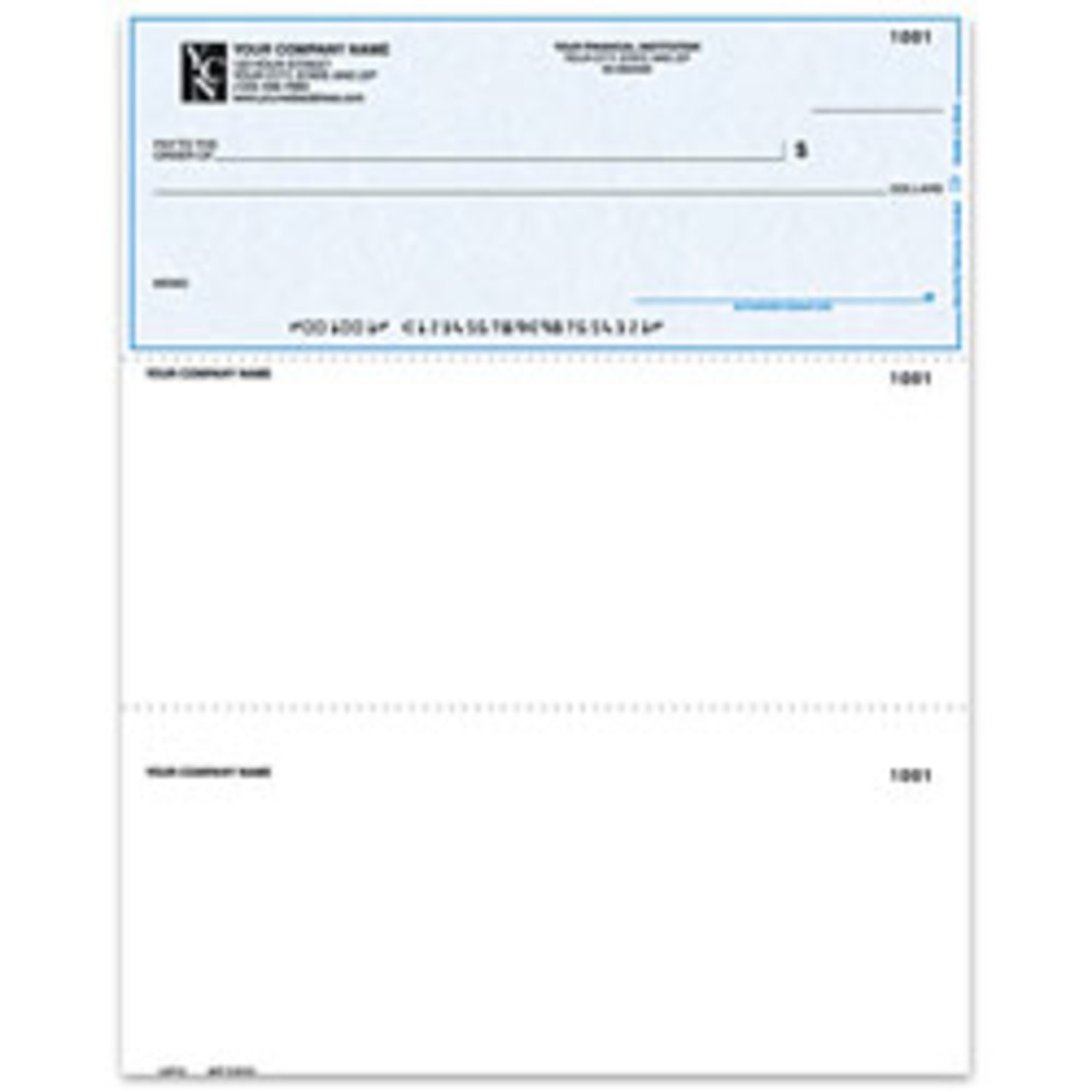 Custom Laser Multipurpose Voucher Checks, With Lines For