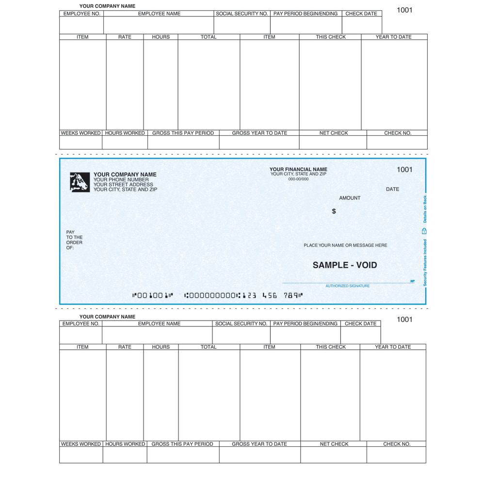 Custom Laser Payroll Checks For Sage 50 U.S.,