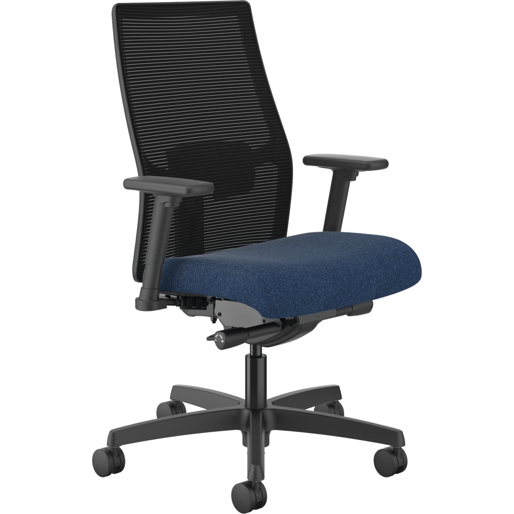 HON® Ignition 2.0 Mid-Back Mesh Office Chair, Navy/Black