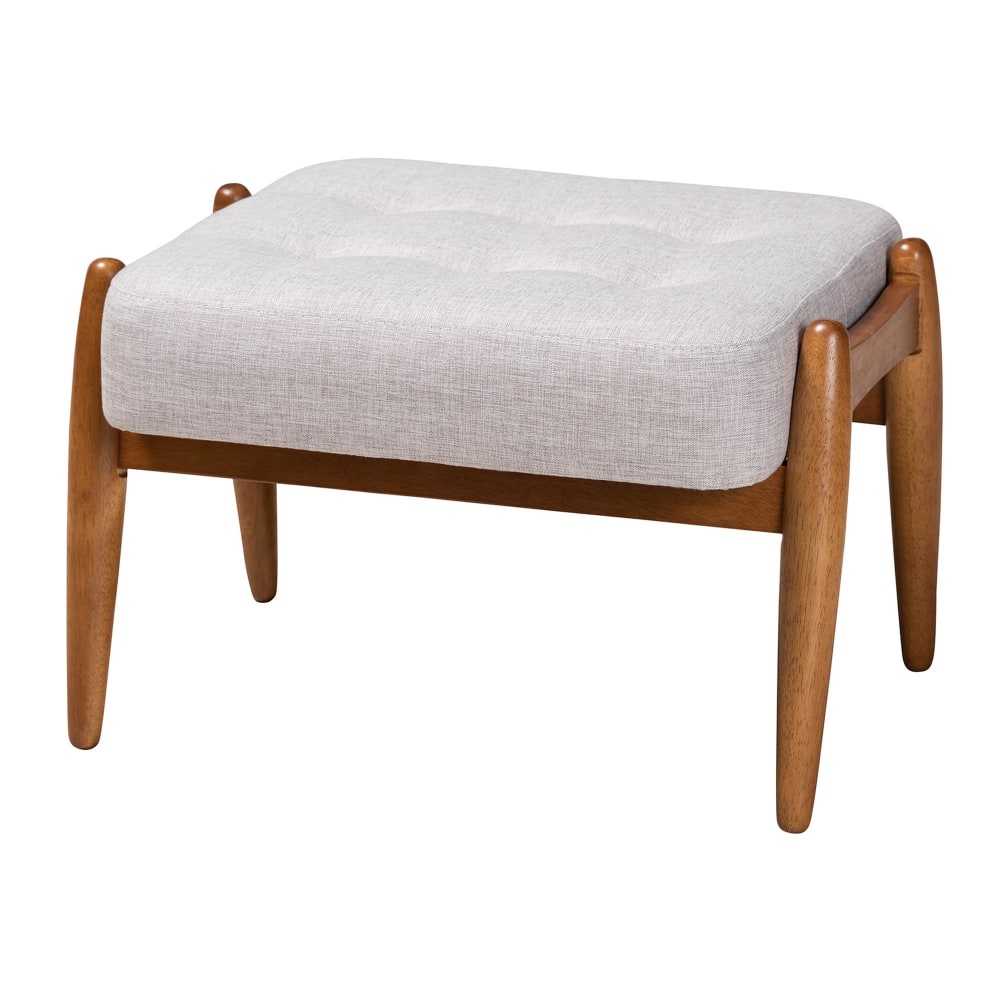 Baxton Studio Jeanine Japandi Ottoman Footstool, 14-7/16”H x