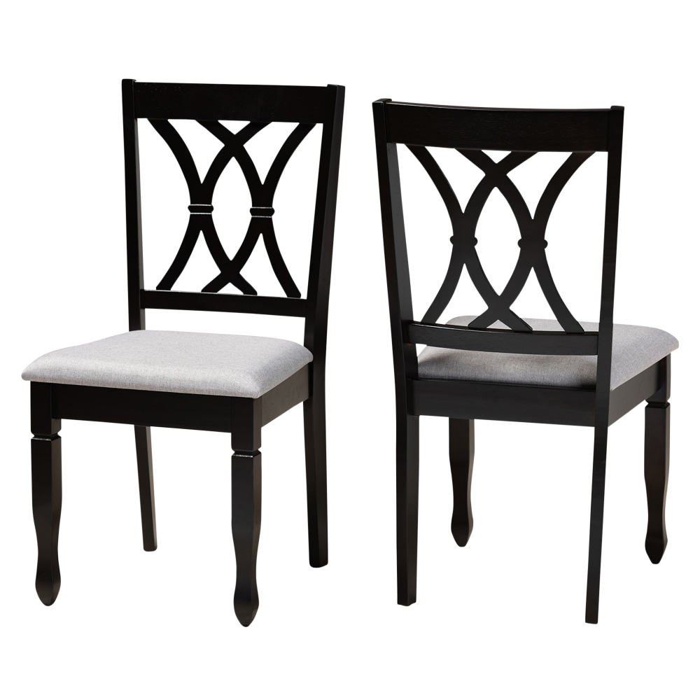Baxton Studio 10528 Dining Chairs, Gray, Set Of