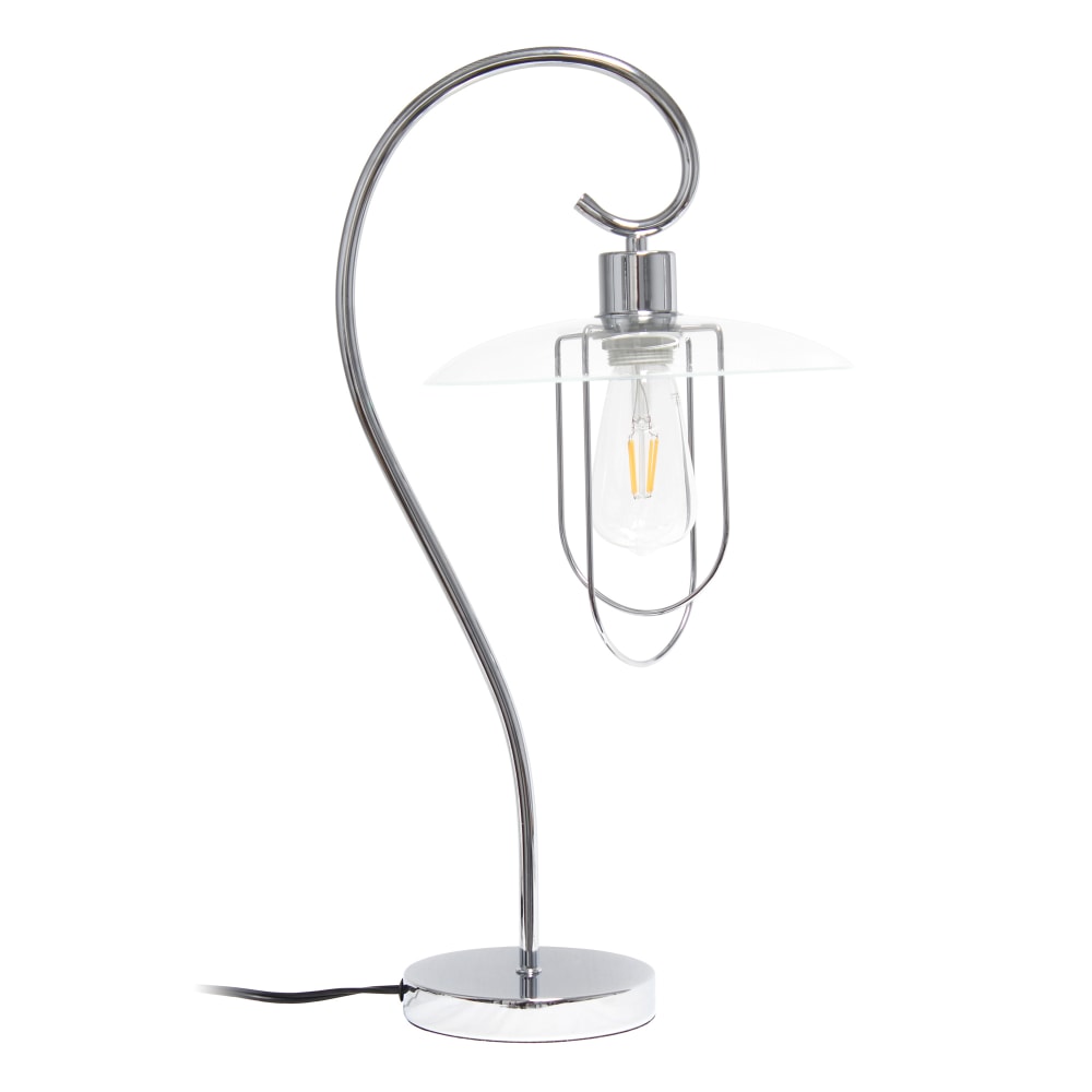 Lalia Home Modern Metal Scroll Table Lamp, 22-1/4"H,
