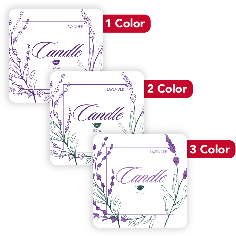 Custom 1, 2 Or 3 Color Printed Labels/Stickers,